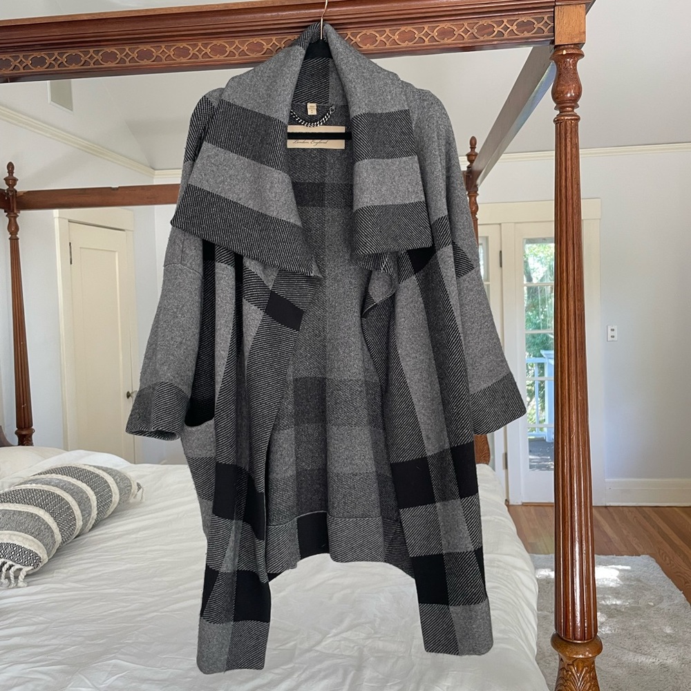Burberry Grey Whorlton Wool And Cashmere-blend Oversized Coat